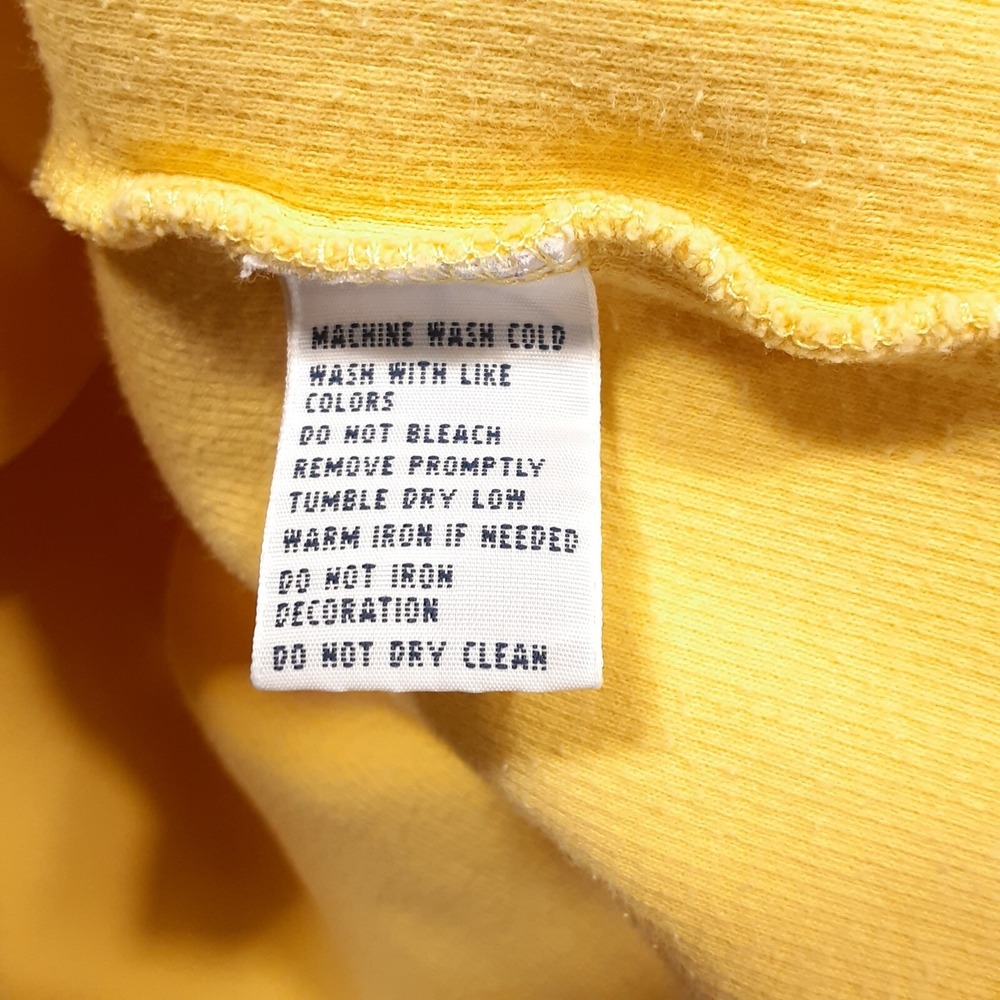 Vintage Mens Polo Ralph Lauren  1/4 Zip Pullover Sweater Sz.S/Yellow/Blue Pony - Picture 5 of 10